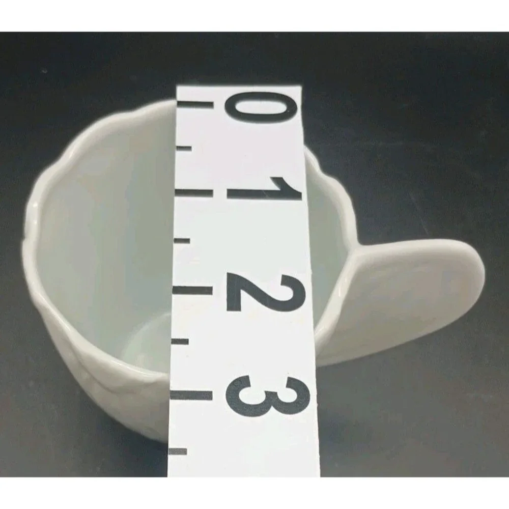 Arte Italica White Limoges Mug Jacques Pergay Endive Solid Handle